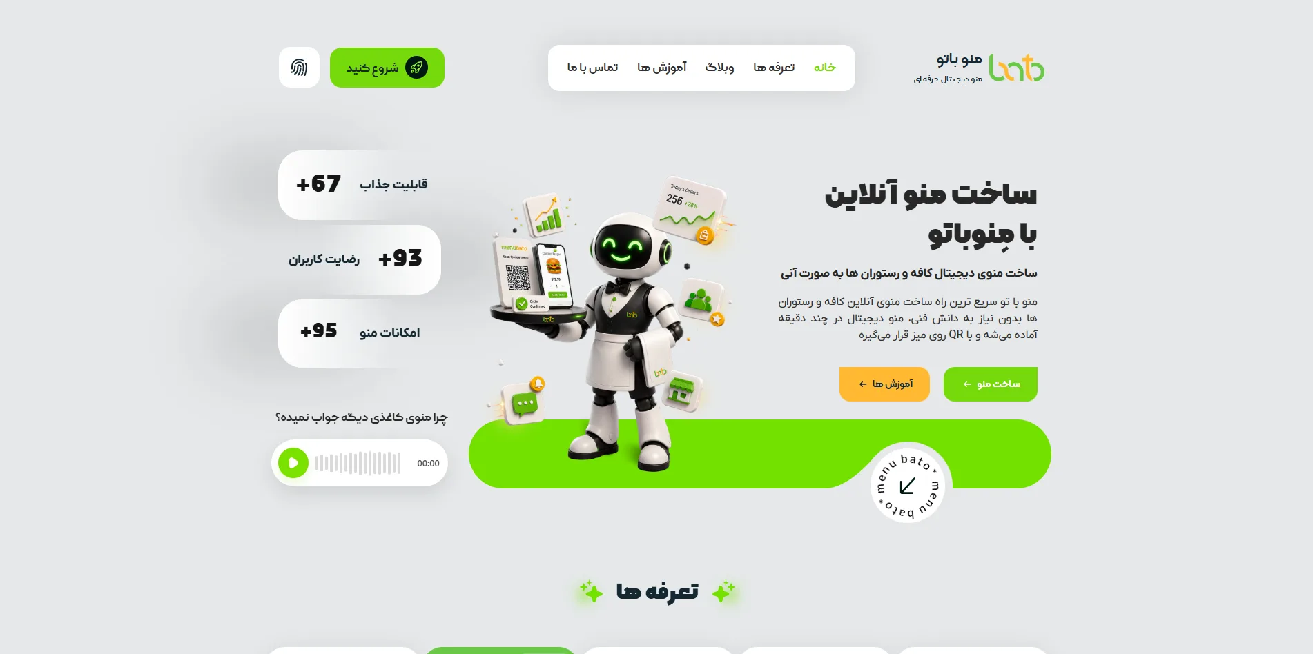 مِنوباتو؛ بهترین راهکار برای منوی دیجیتال و سفارش‌گیری مدرن