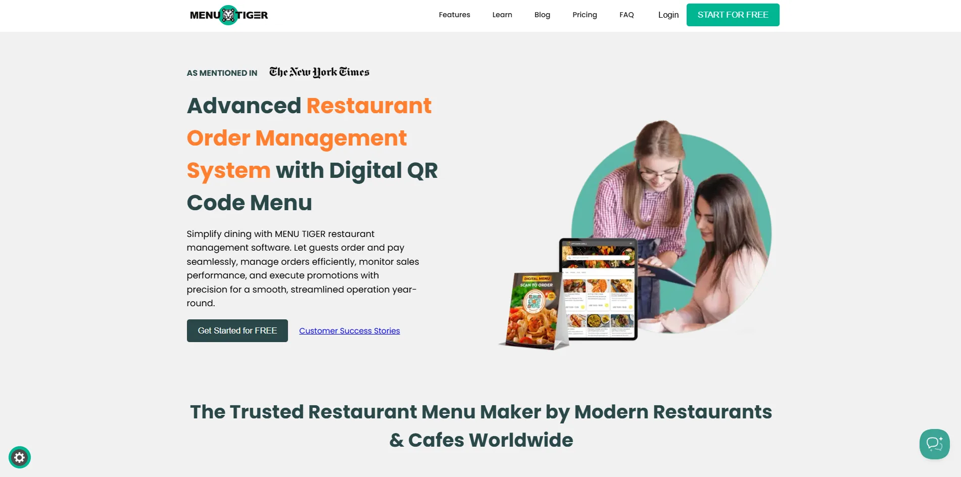 Menu Tiger ؛ ابزار تخصصی برای منوی QR و مدیریت سفارش